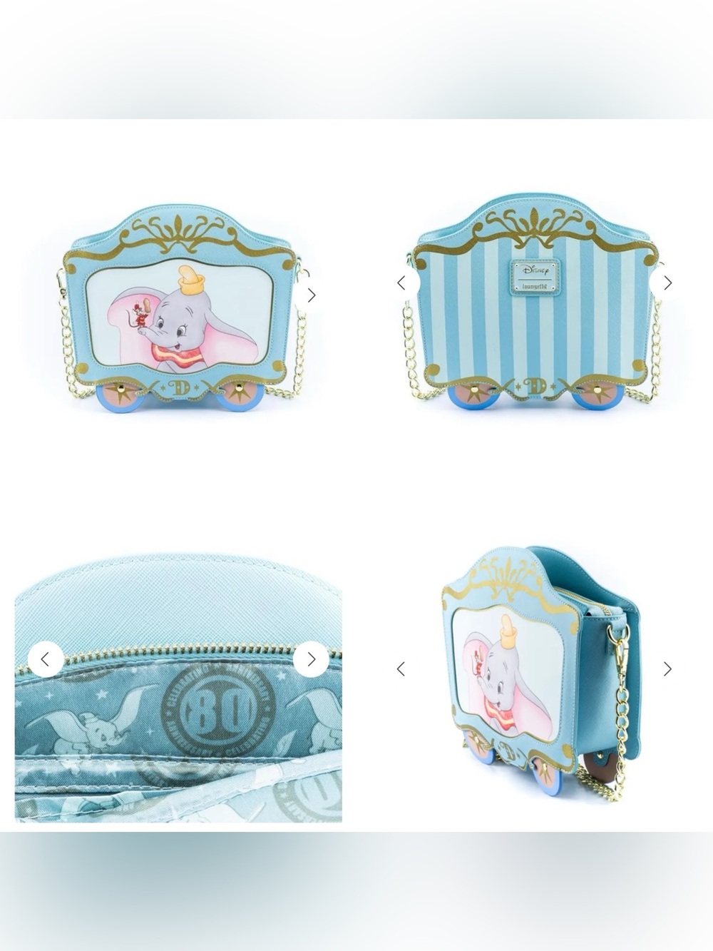 NWOT Loungefly Disney Dumbo 80th
Anniversary
Crossbody Bag